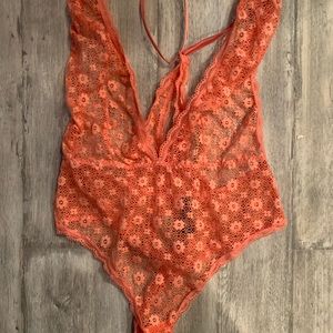 Vneck peach lingerie from VS